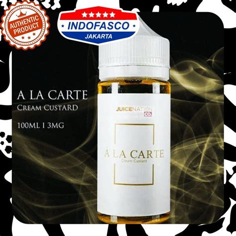 Liquid A La Carte Ala Carte Custard Ml Freebase Lazada Indonesia