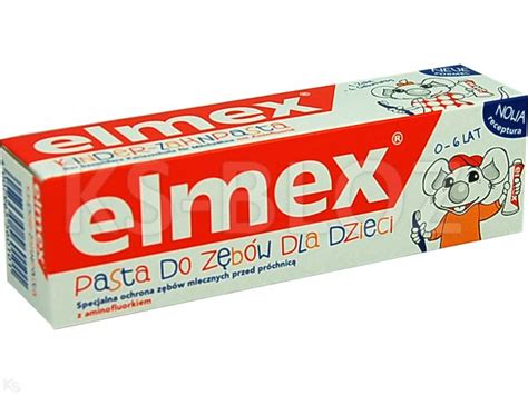 Elmex Pasta do mycia zębów dla dzieci duopack ulotka dawkowanie