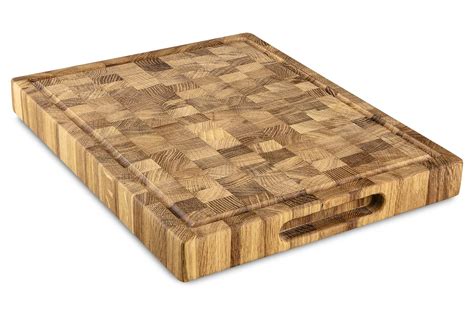 Buy End Grain Wood Cutting Board With Juise Groove Large Reversible