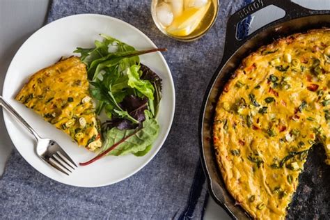 Tofu Frittata With Spinach And Peppers By Oh My Veggies