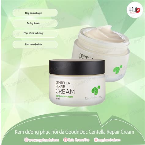 Kem D Ng Goodndoc Centella Repair Cream Halo Cosmetics C A H Ng M