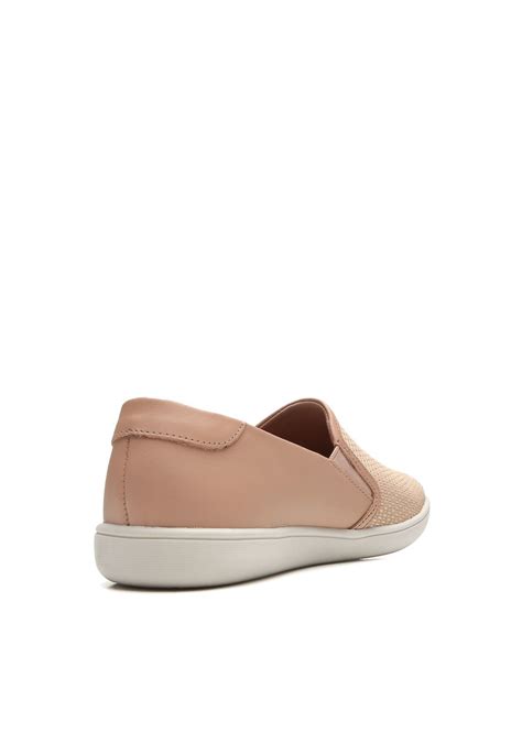 Slip On Usaflex Textura Nude Compre Agora Dafiti Brasil