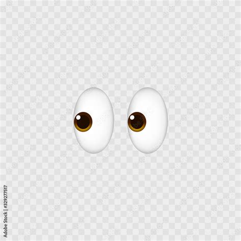 Eyes emoji. Isolated on white. White eyes emoji icon. Vector Stock ...