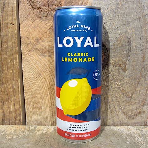 Loyal 9 Cocktails Lemonade Single Can 355ml Oak And Barrel