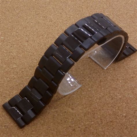 Black Stainless Steel Watch Band Strap Mens Straps Metal watch Bracelet 18mm 20mm 22mm men's ...