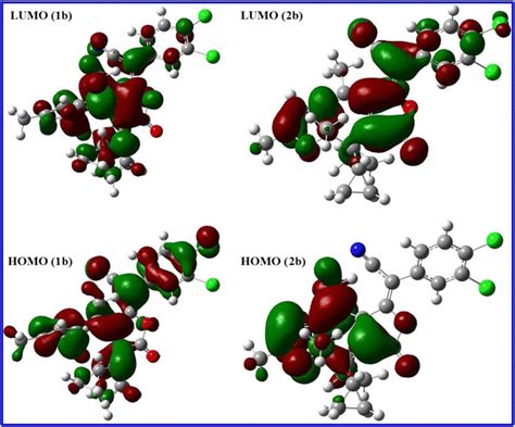 Charge Densities Of Lowest Unoccupied Molecular Orbital Lumo And