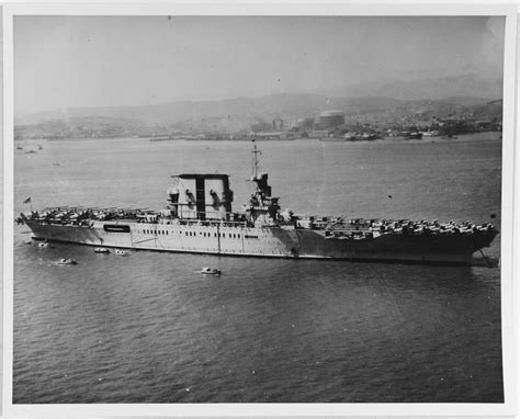 CV-16 - USS Saratoga (CV-3) off San Francisco, California....