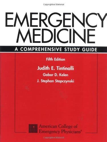 Emergency Medicine A Comprehensive Study Guide Th Edition By