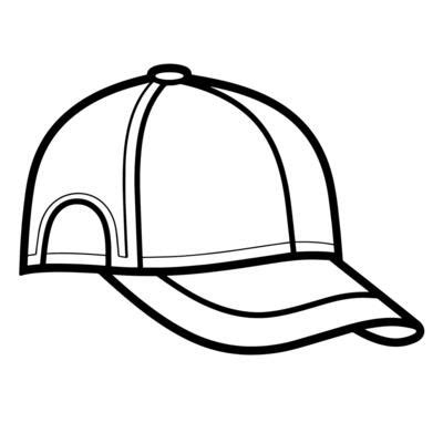 Baseball Hat Outline Vector Art, Icons, and Graphics for Free Download