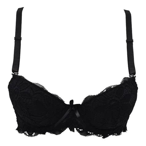 Brasier Secret Treasures con Encaje y Moño Negro Talla 34B Walmart