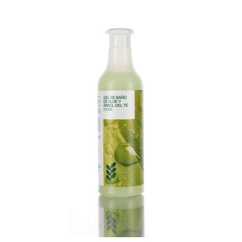 Gel de baño aloe vera y arbol del te sin parabenos