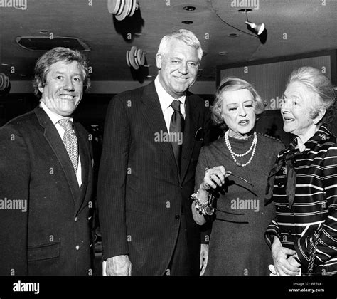 Actors Cary Grant And Bette Davis At An Event Stock Photo Alamy