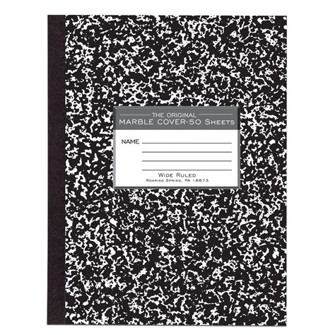 Roaring Spring Flexible Cover Composition Book 9 34 X 7