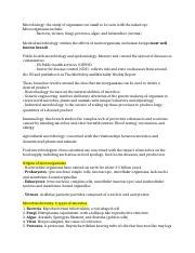 Microbiology Notes Docx Microbiology The Study Of Organisms Too