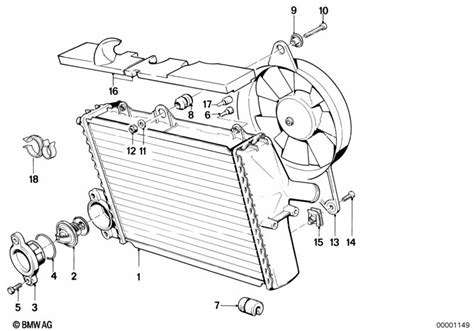 BMW Motorrad Cooling System 17 For K 75 USA