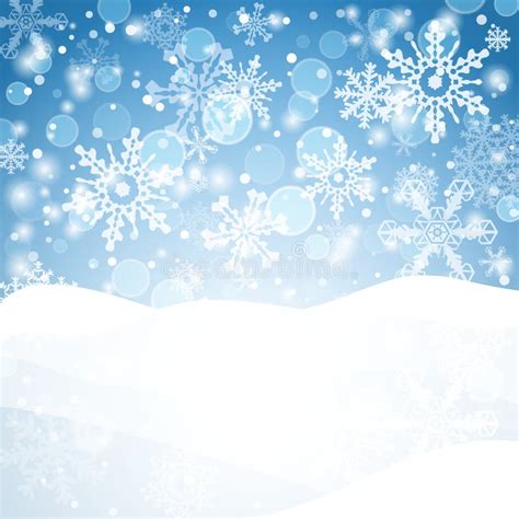 Winter Background With Snow. Christmas Snow Banner. Vector Stock Vector - Illustration of ...