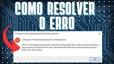 COMO RESOLVER Falha Na Inicialização do Aplicativo devido a