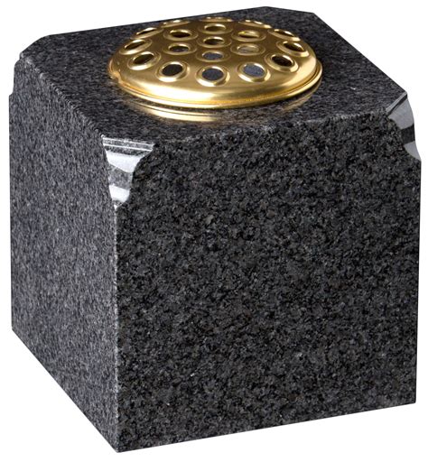 WG277 Dark Grey Granite Vase - SPB Stoneworks