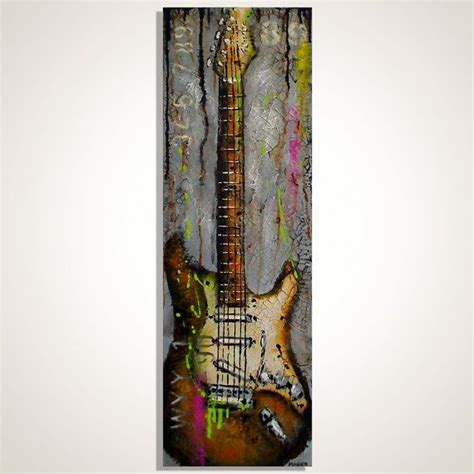 Guitar Painting Gift For Musician Guitar Art Les Paul Art Electric