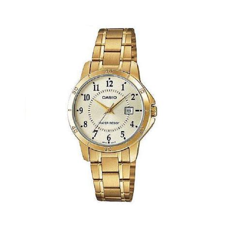 Casio Women S Watch Analog Stainless Steel Band Diametre Mm Gold