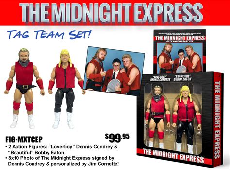 Jim Cornette The Midnight Express Tag Team Set Eaton Condrey W Photo