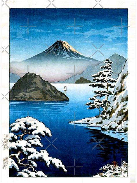 Tsuchiya Koitsu Fuji From Mitsuhama Mito In Snow Poster For Sale