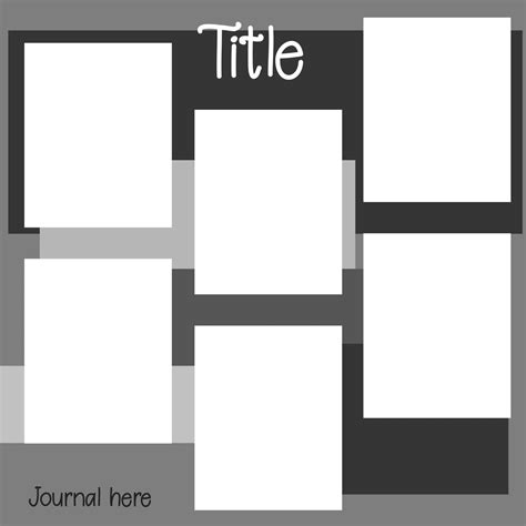 Free Digital Scrapbook Layout Template To Create Your Own Unique Pages