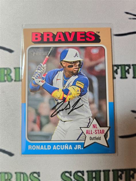 Topps Heritage Ronald Acuna Jr Ssp Color Swap Variation