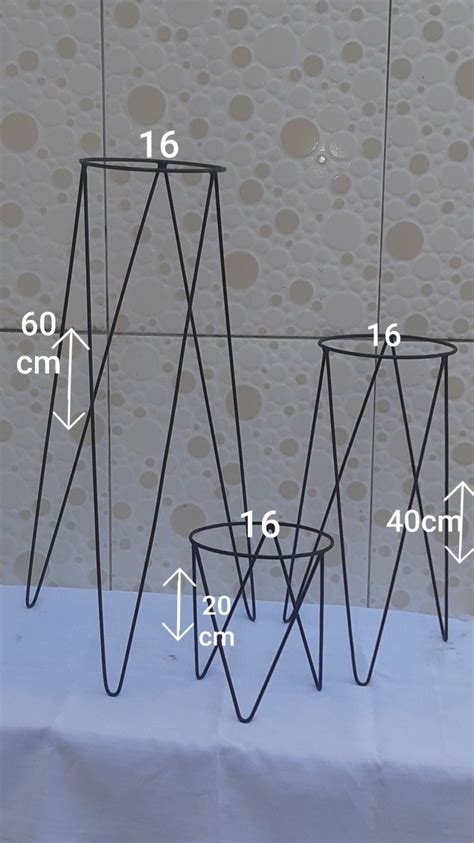 Kit 3 Suportes Tripé Para Plantas Todo C 16cm Diâmetro MercadoLivre