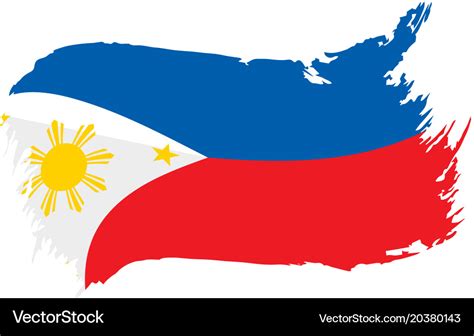 Philippines Flag Royalty Free Vector Image Vectorstock