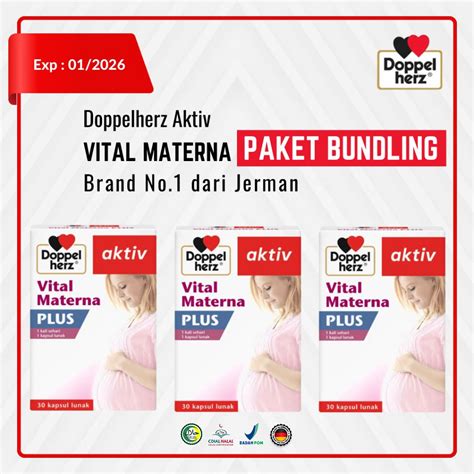 Jual Doppelherz Aktiv Paket Bundling Vital Materna Box Shopee