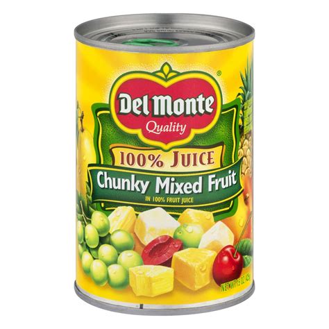 Del Monte Fruit Mixed Chunky Fruit Naturals 100 15 Oz Gtplaza Inc