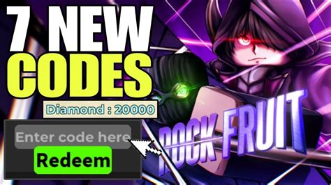 NEW UPDATE ROBLOX ROCK FRUIT CODES 2024 JULY ROCK FRUIT CODES