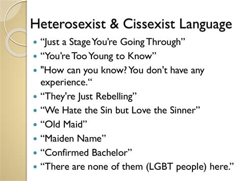 Examining Heterosexual And Cisgender Privilege