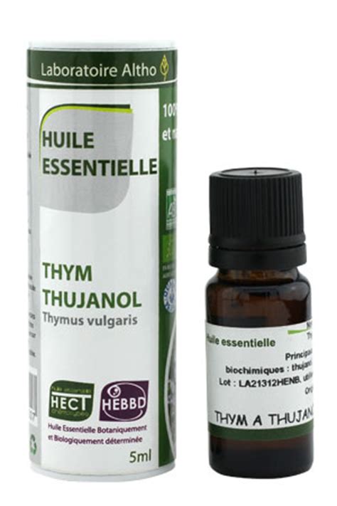 Laboratoire Altho Huile Essentielle Thym Thujanol Ml Boutique Bio