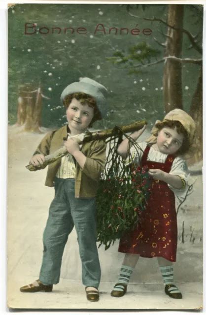 Cpa Carte Postale Belgique Fantaisie Bonne Ann E Jeunes