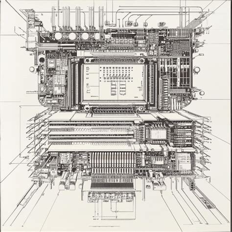 Diagram of CPU architecture showing cores cache and control units ...