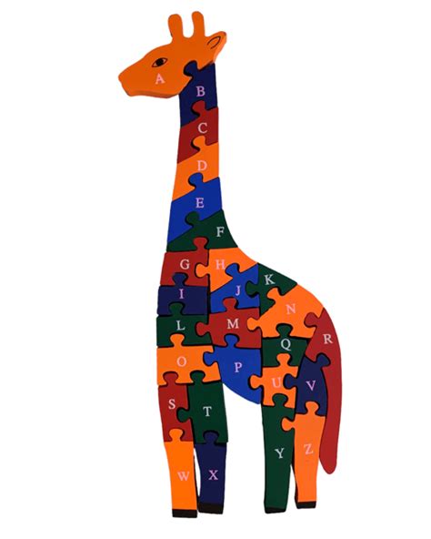 Giraffe Alphabets Number Puzzle