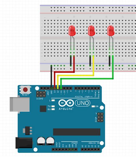 Diy Arduino Traffic Light Pedestrian Light Push Button Control Led Images