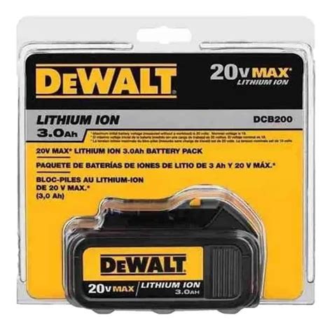 Bateria Parafusadeira 20V Max Premium 3 0Ah Dcb200 B3 Dewalt