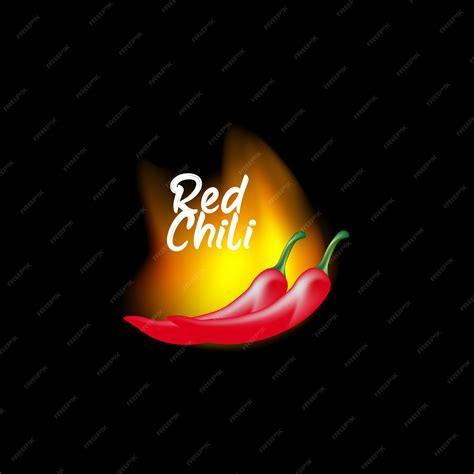 Premium Vector Red Chili Vector Illustration Red Chili With Flame