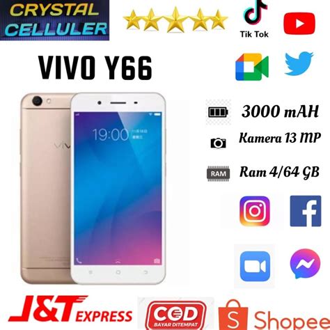 Jual Vivo Y66 Ram 4 64 Y66 Internal 4 64 Dual Sim Shopee Indonesia