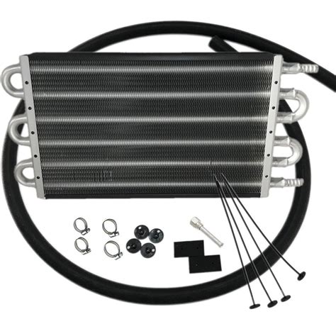 6 Row Radiator Remote Aluminum Transmission Oil Cooler & Mounting Kit - Walmart.com - Walmart.com