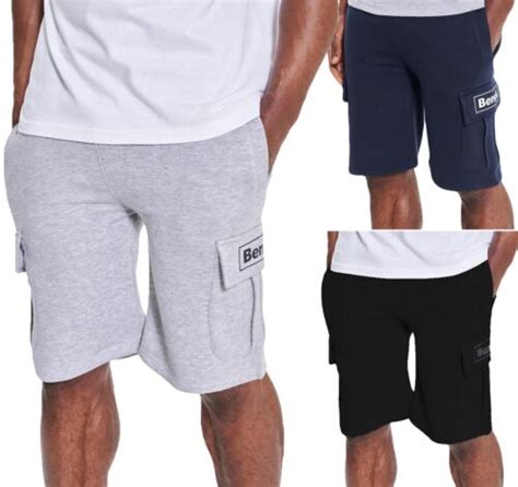 Bench Mens Combat Shorts Gym Elasticated Waist Jogging Fleece Plain Sweat S Xxl Ebay