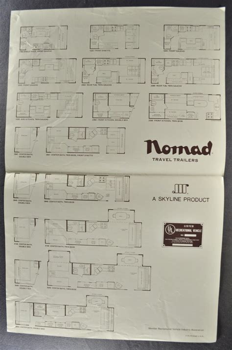 1999 Nomad Travel Trailer Floor Plan Floor Roma