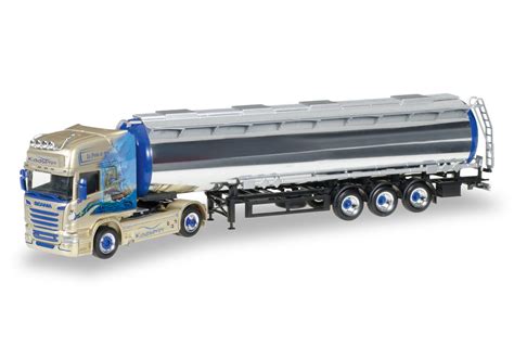 Herpa Scania R TL Chromtank Sattelzug Kaaserer Entsorgung 306508