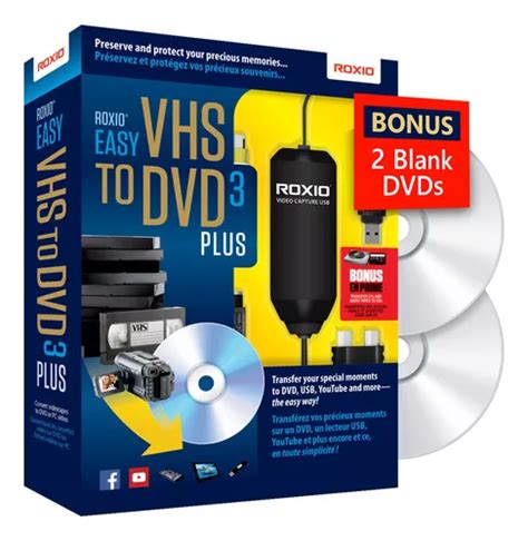 Roxio Easy Vhs To Dvd 3 Plus Vhs Hi8 V8 Video To Dvd Or Envío gratis