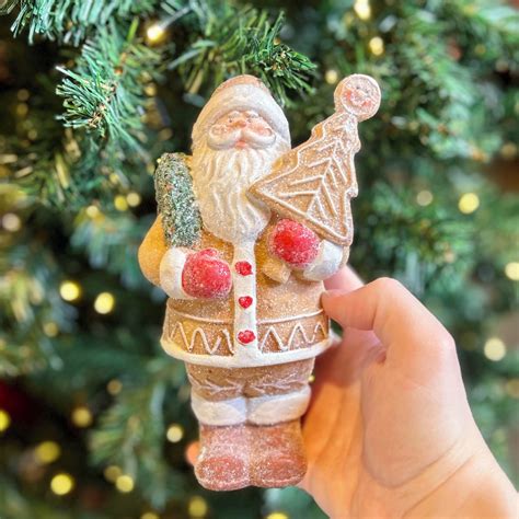 Papai Noel Gingerbread Em Resina Rvore Elo