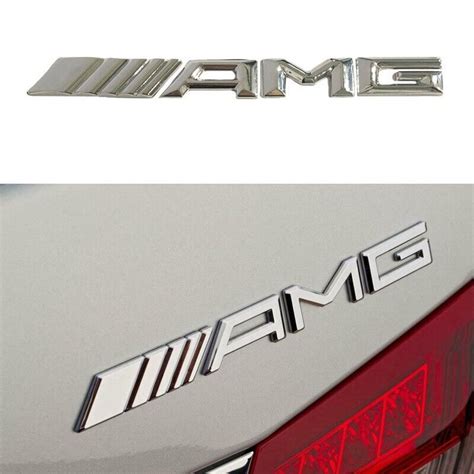 New Style Mercedes Amg Boot Badge Rear Emblem Logo X Cm Metal