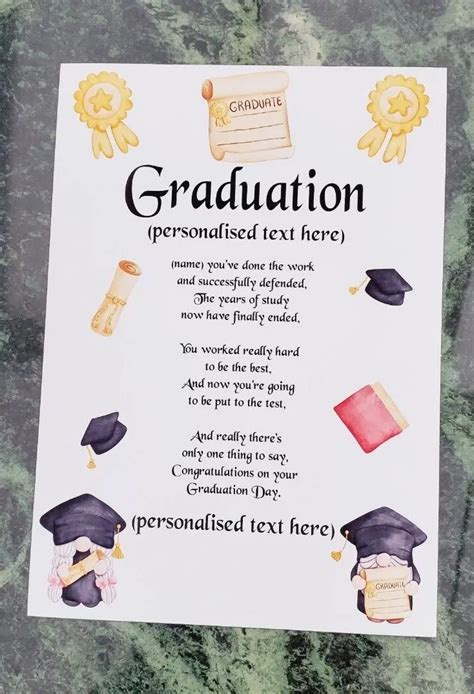 Kindergarten Graduation Poem